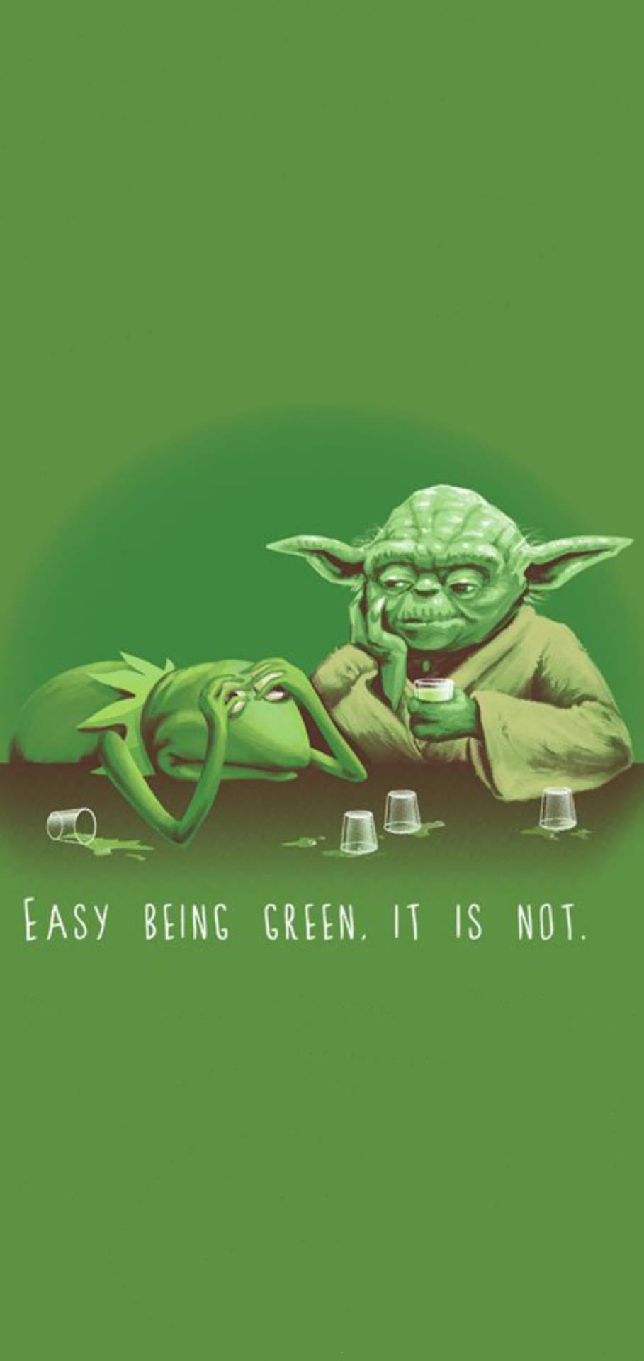 Kermit The Frog Muppets And Yoda Wallpaper