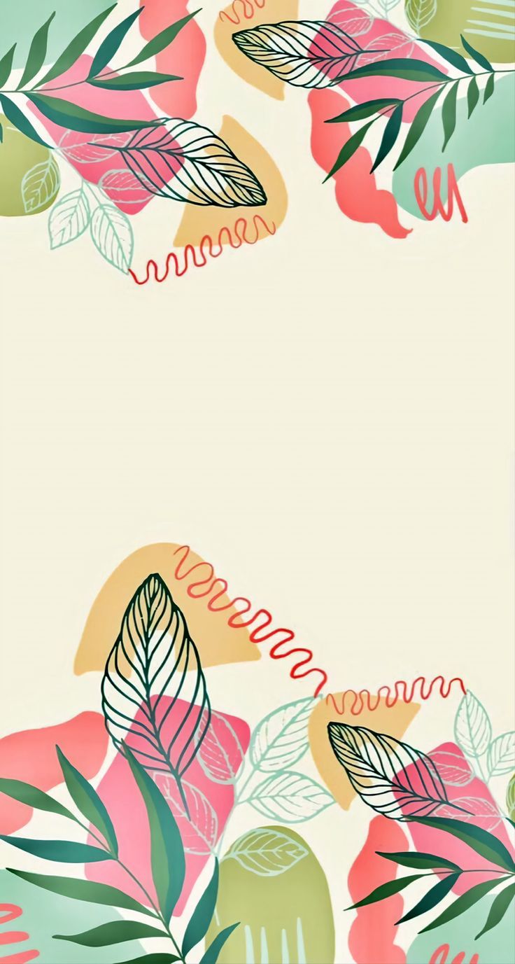 Abstract Floral Phone Wallpaper