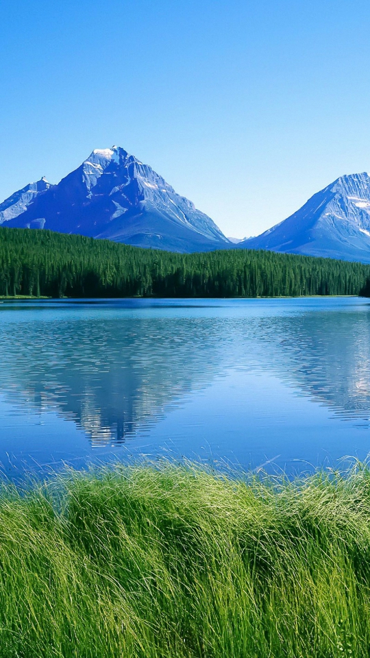 HD Blue Mountain Lake Sony Xperia Wallpaper Mobile Background