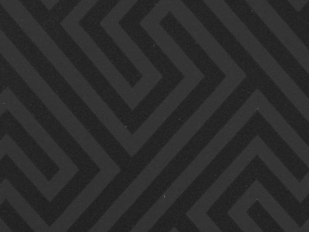 Piazza Ebony Black Geometric Wallpaper With Delivery