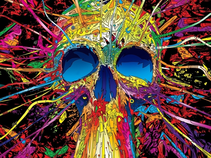 Graffiti Skull Mac Wallpaper