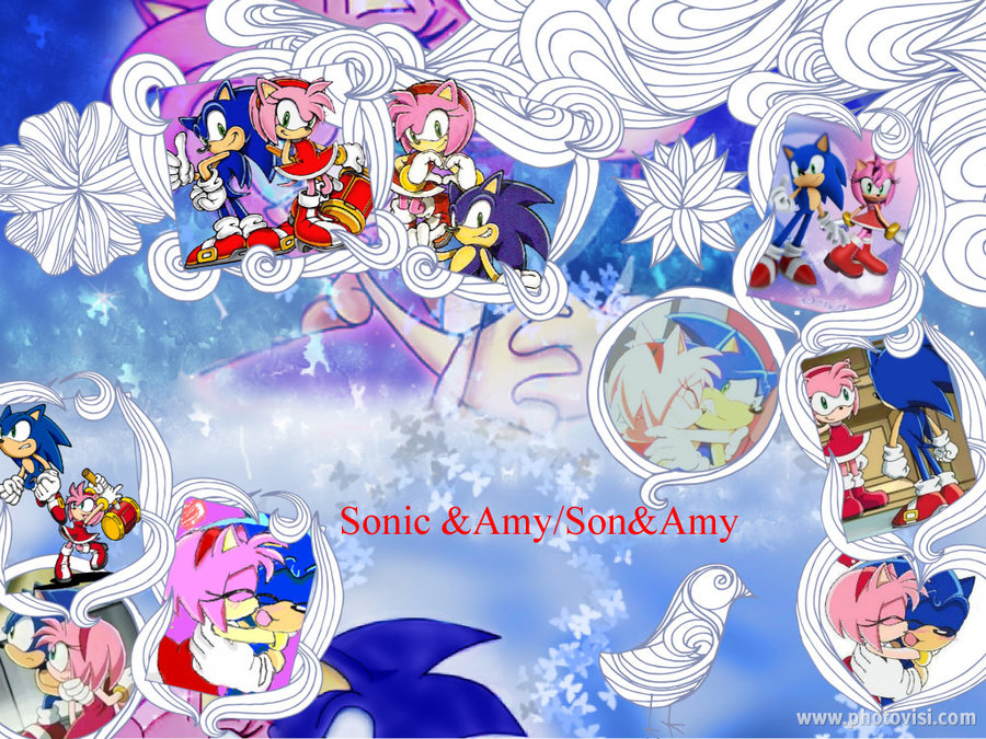Sonic And Amy Wallpaper By Kitsune Princess