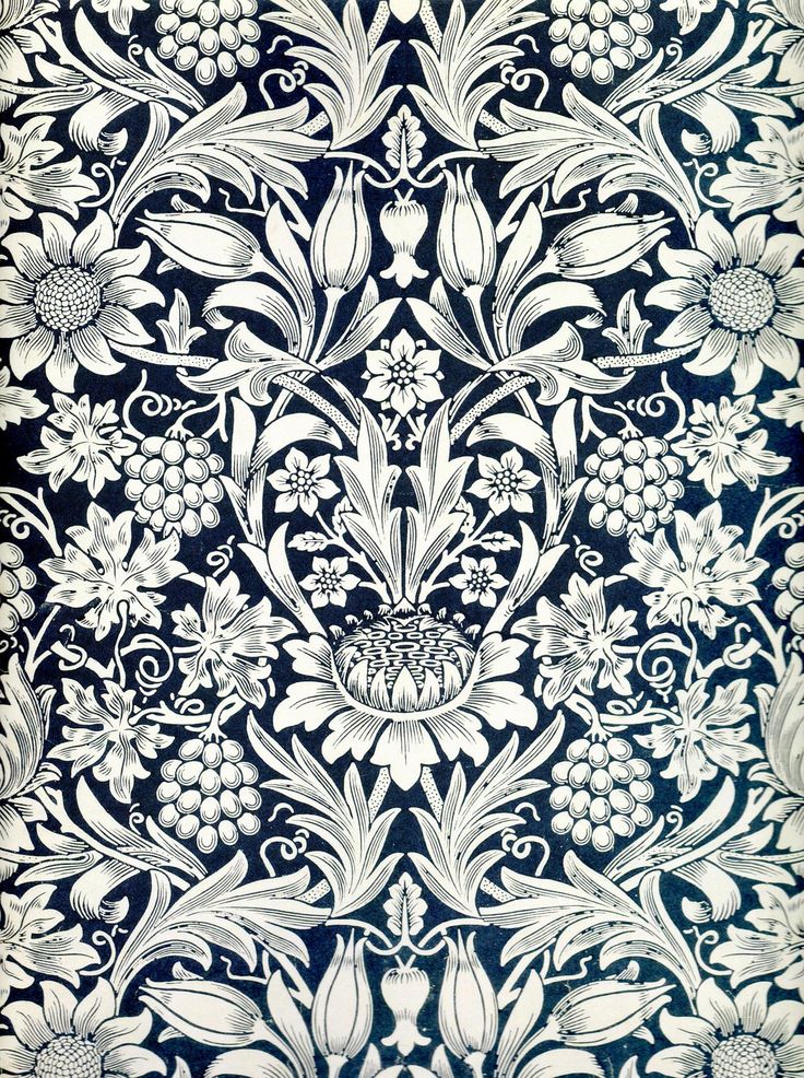 William Morris Sunflower Wallpaper Pattern