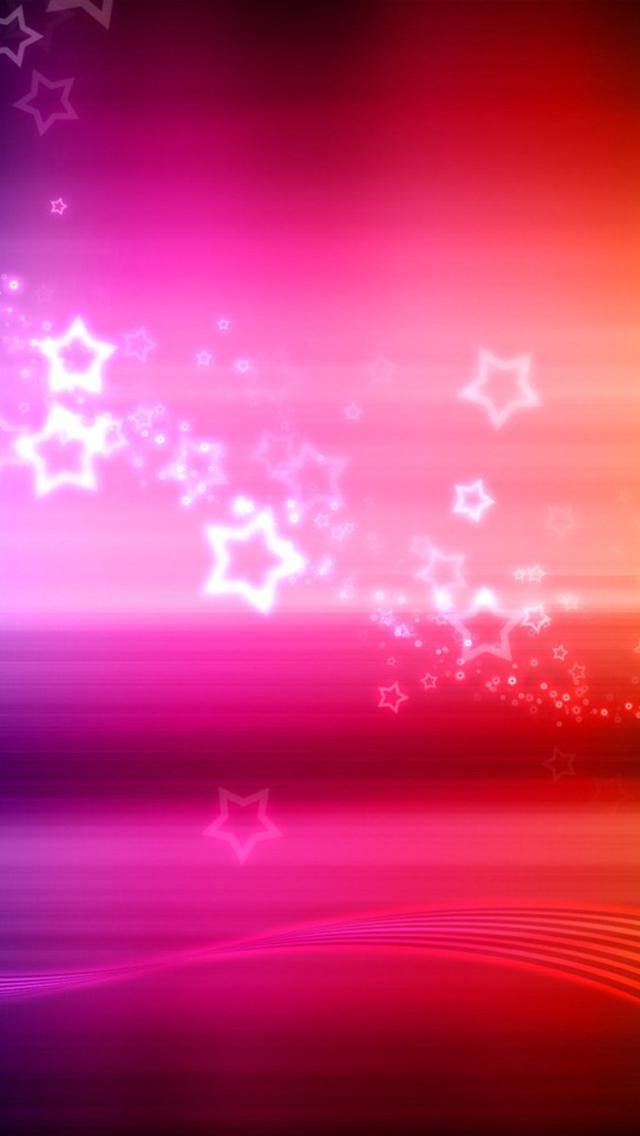 Pink Cute Stars iPhone Background HD Wallpaper