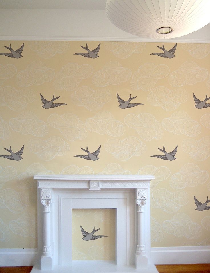 Hygge West Bird Daydream Wallpaper Would Be Adorable For