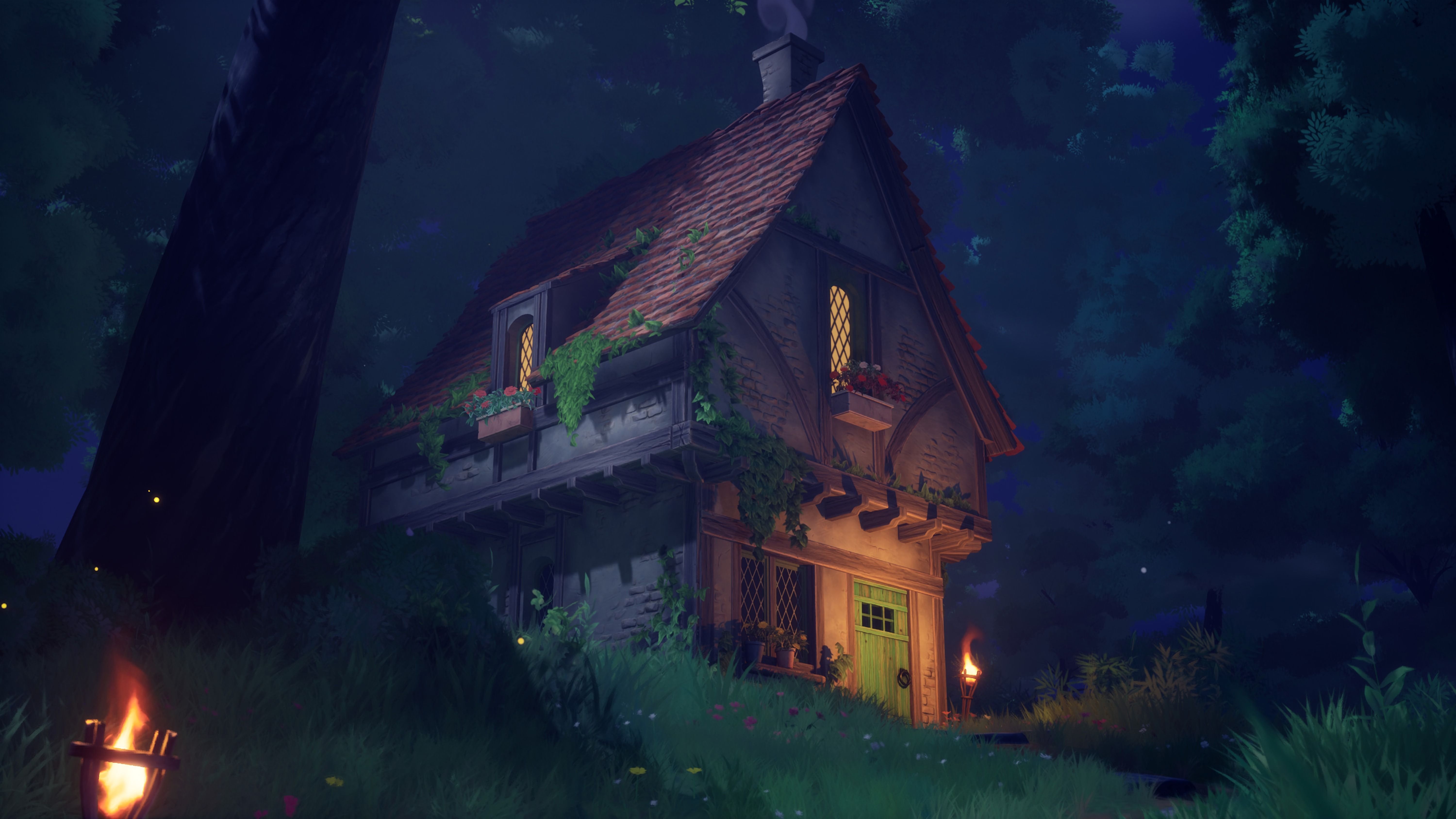 Cozy Forest Wallpaper