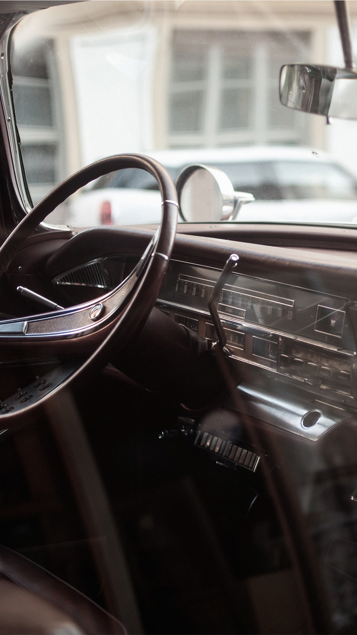 Driver Seat Old Car Vintage Passion Android Wallpaper