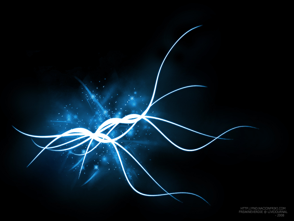 Black And Blue Abstract Wallpaper