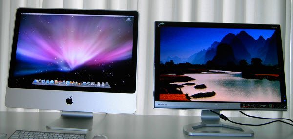Paring Inch Imac Monitor With Another