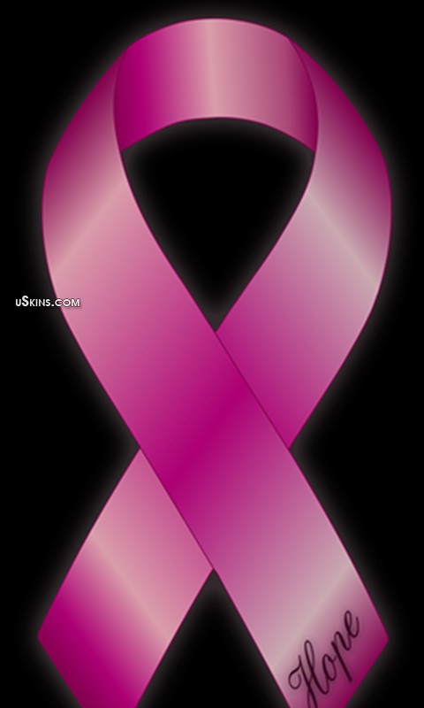 Htc Droid Incredible Skin Hope Breast Cancer Pink Ribbon On Black
