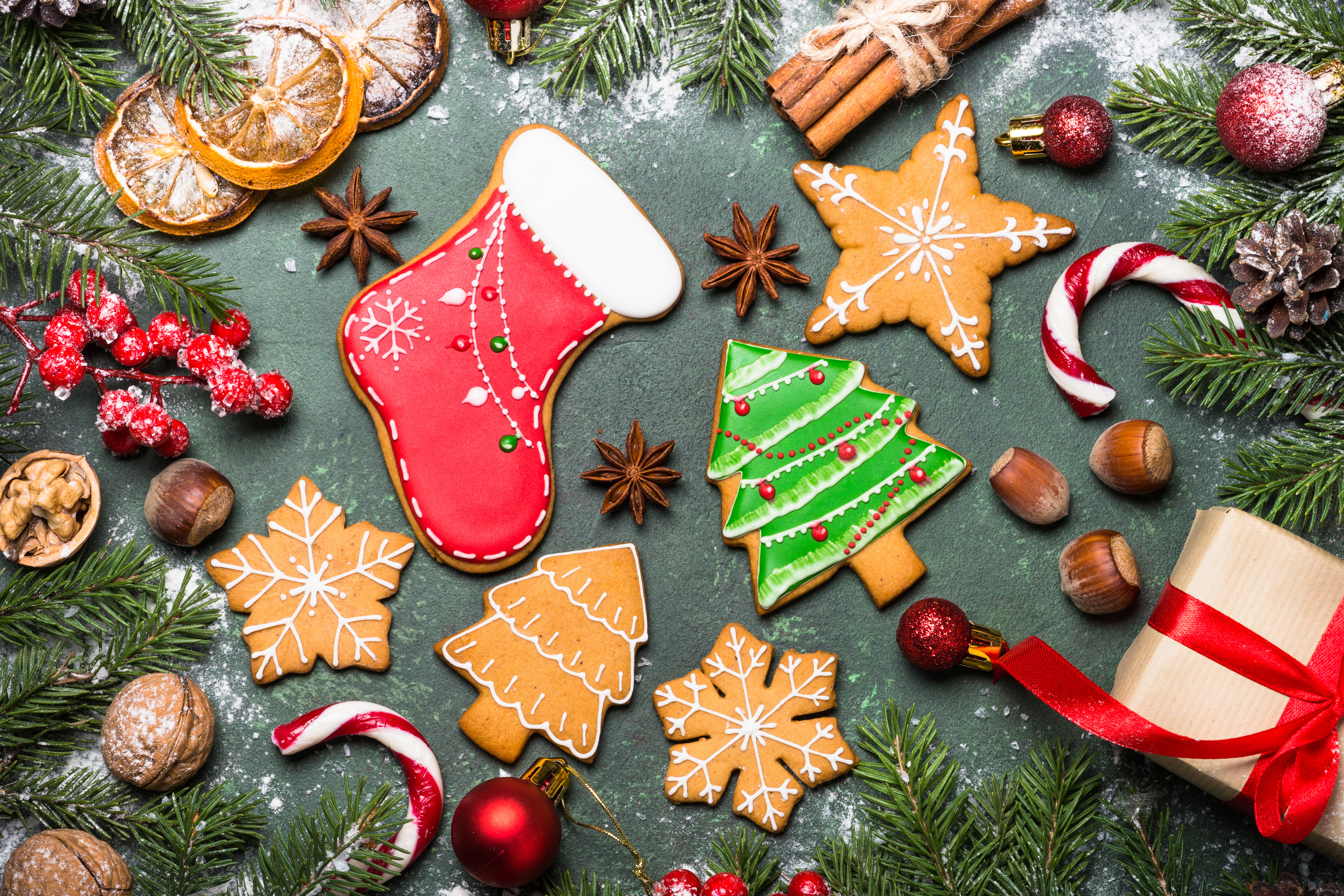 Christmas Bakery Wallpaper HD Celebrations 4k