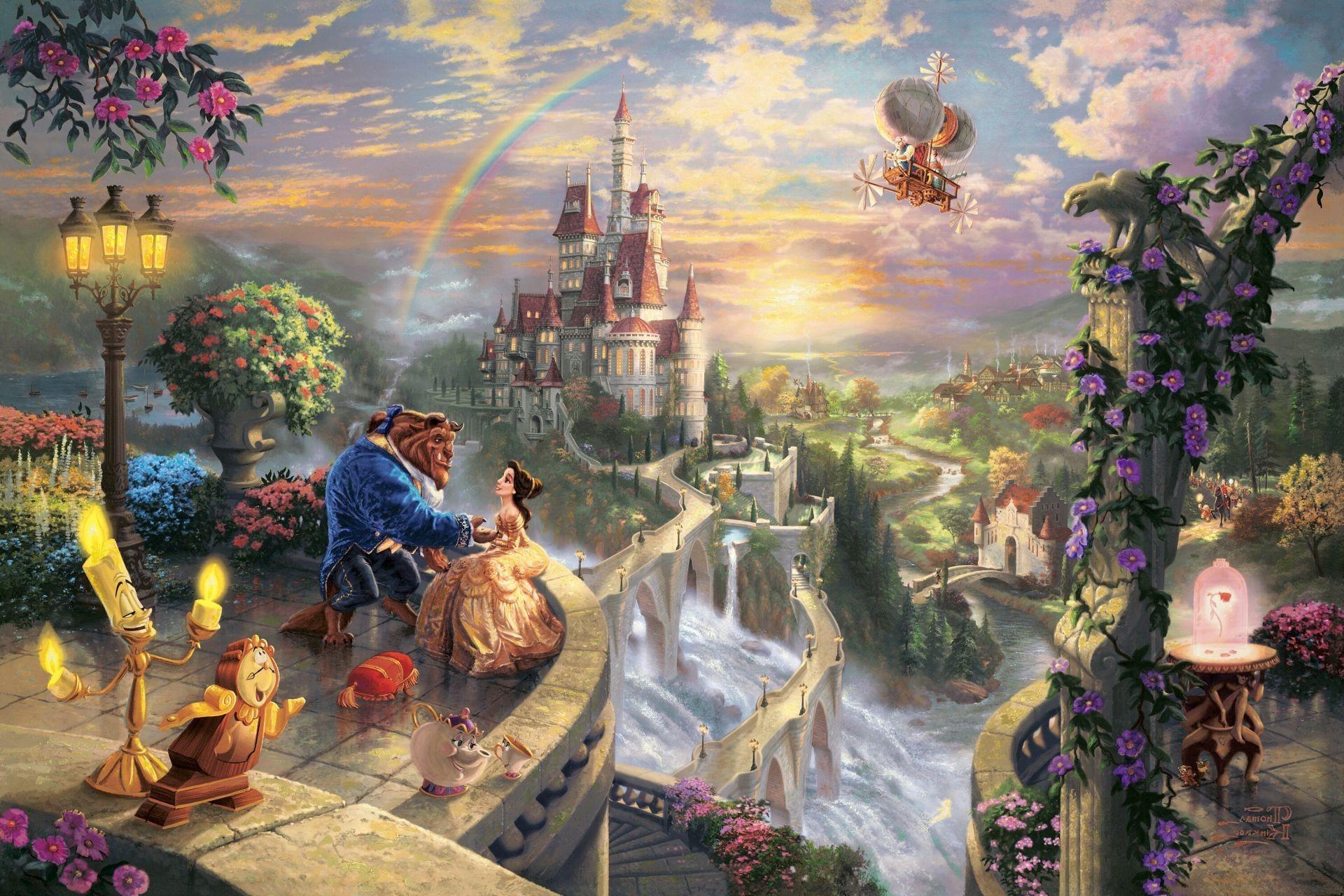 Thomas Kinkade The Disney Dreams Collection Beauty And