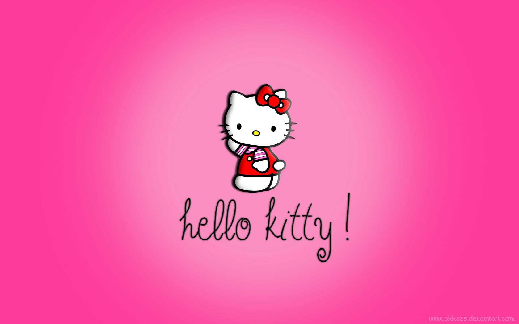 Pink And Black Hello Kitty Backgrounds 1680x1050