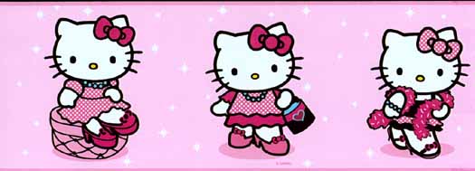 Who Is Hello Kitty Wallpaper Border Inc