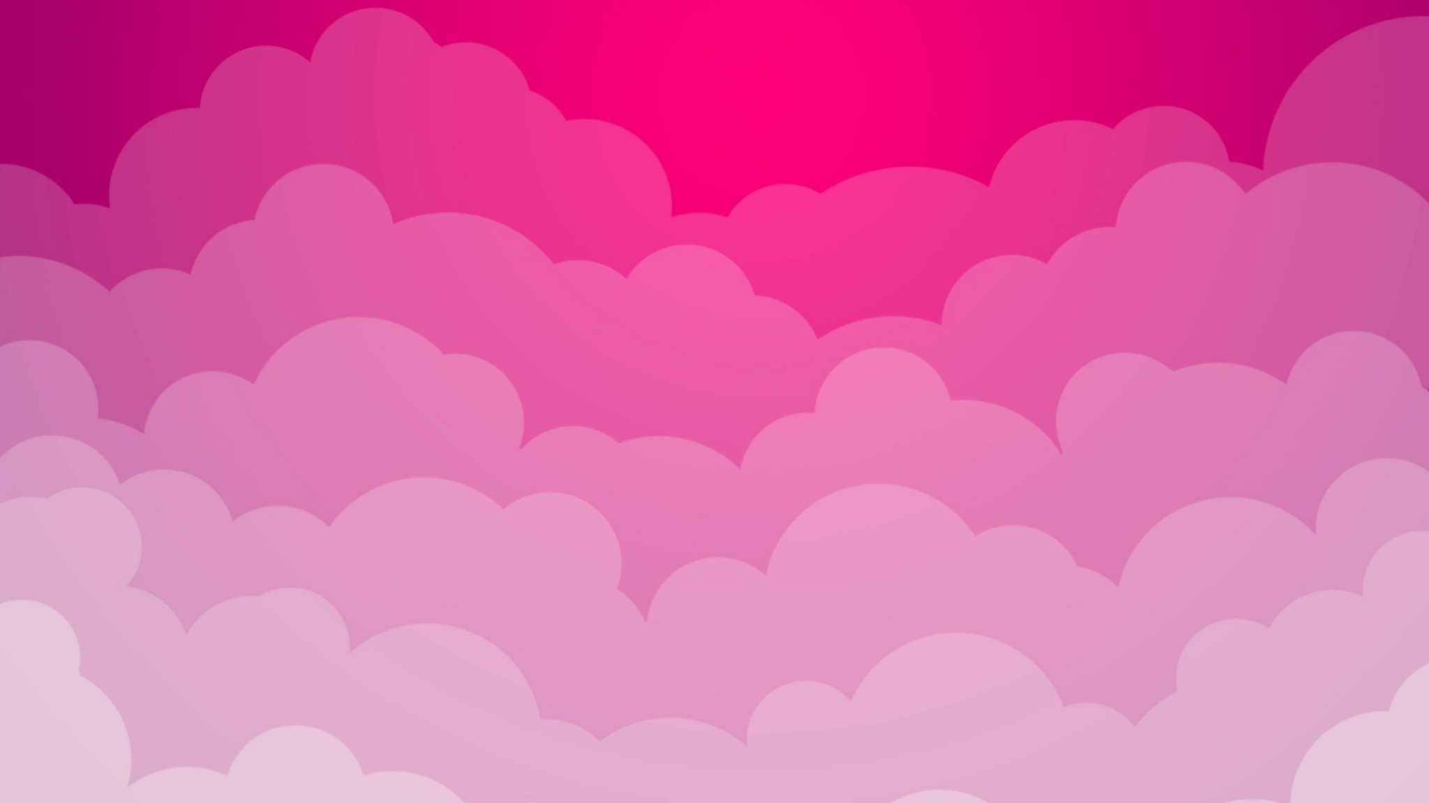 Màn hình nền với màu hồng mây trông thật dịu dàng và tươi sáng. Điểm nhấn đặc biệt của hình ảnh là hình dáng đầy sáng tạo của những đám mây trên nền màu hồng nhạt. Bạn không thể bỏ lỡ màn hình nền đẹp như thế này!