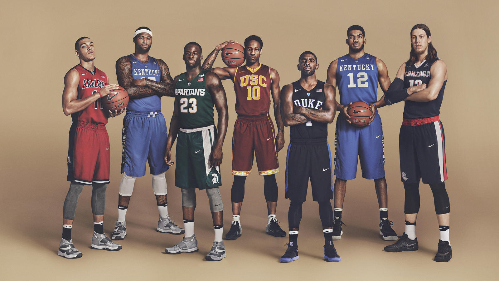 NBA Stars x March Madness In Nike College Uniforms Hooped Up