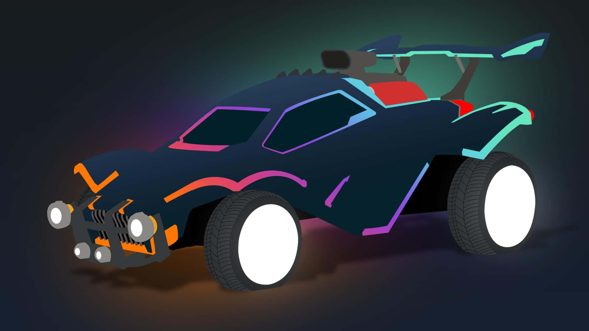 Score An Epic Goal In Rocket League Wallpaper