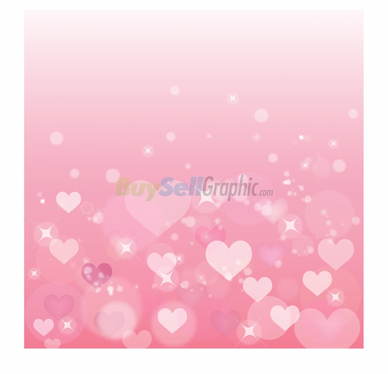 Pink Heart Background Ai Eps Total Size