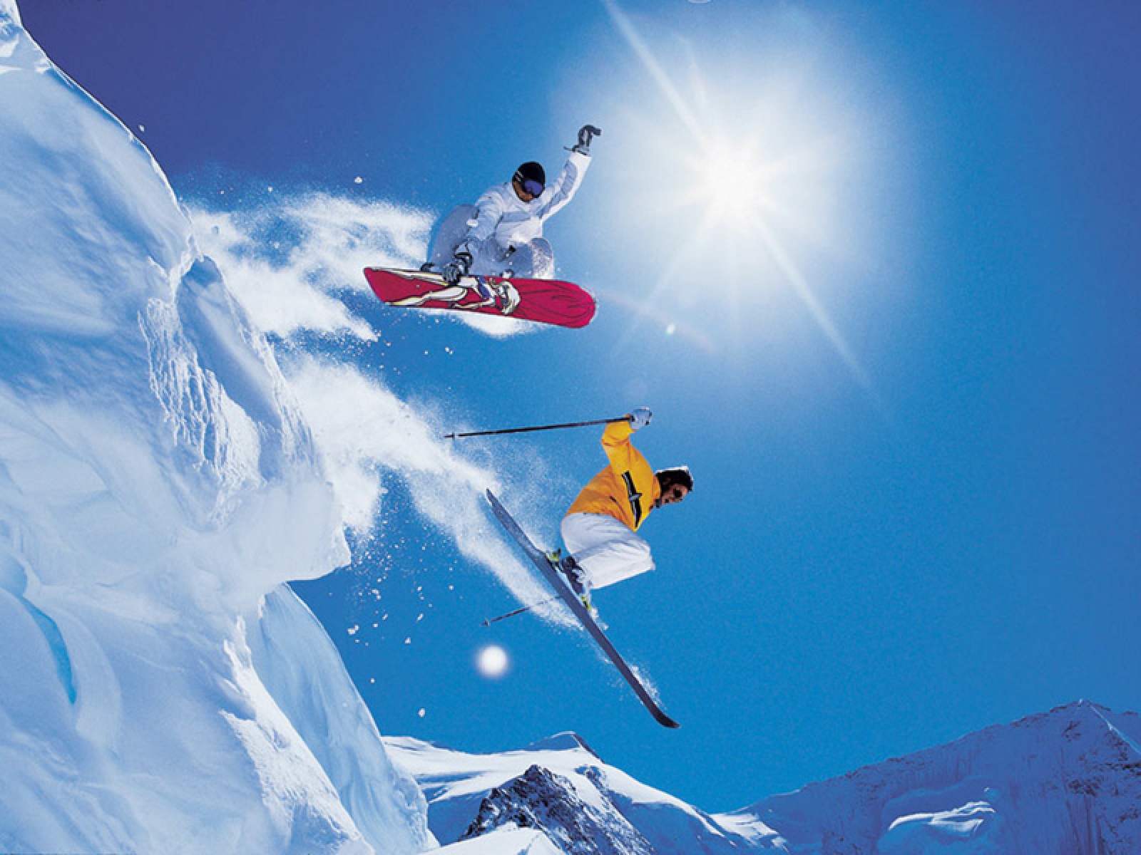 Ski And Snowboard Wallpaper