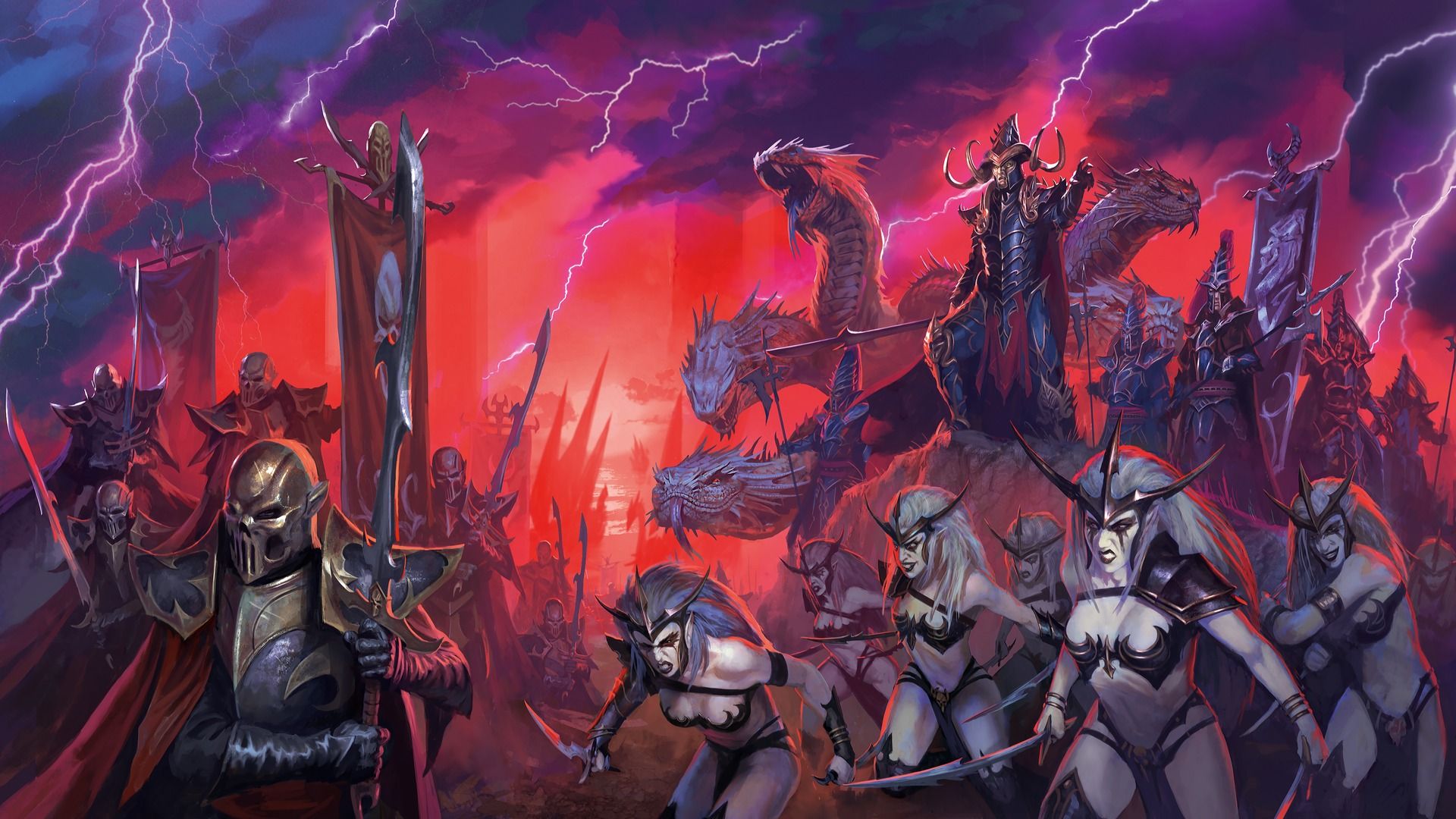 Dark Elf Wallpaper Top Background