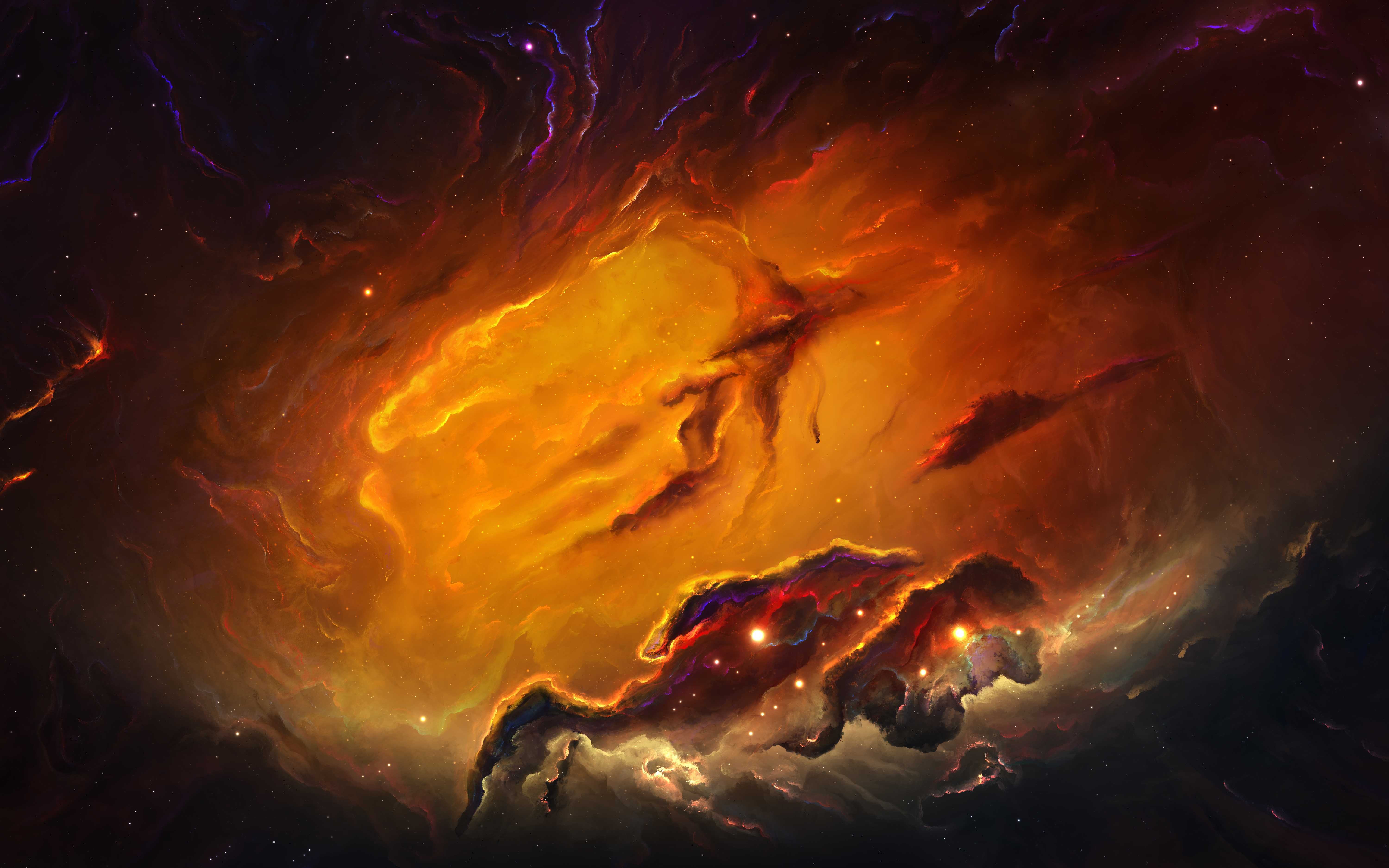 Deep Space Nebula 4K 8K 4K wallpaper