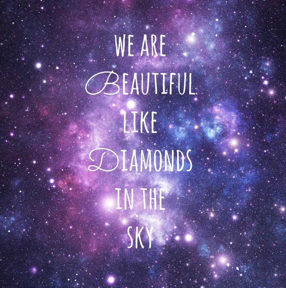 Galaxy Background With Love Quotes