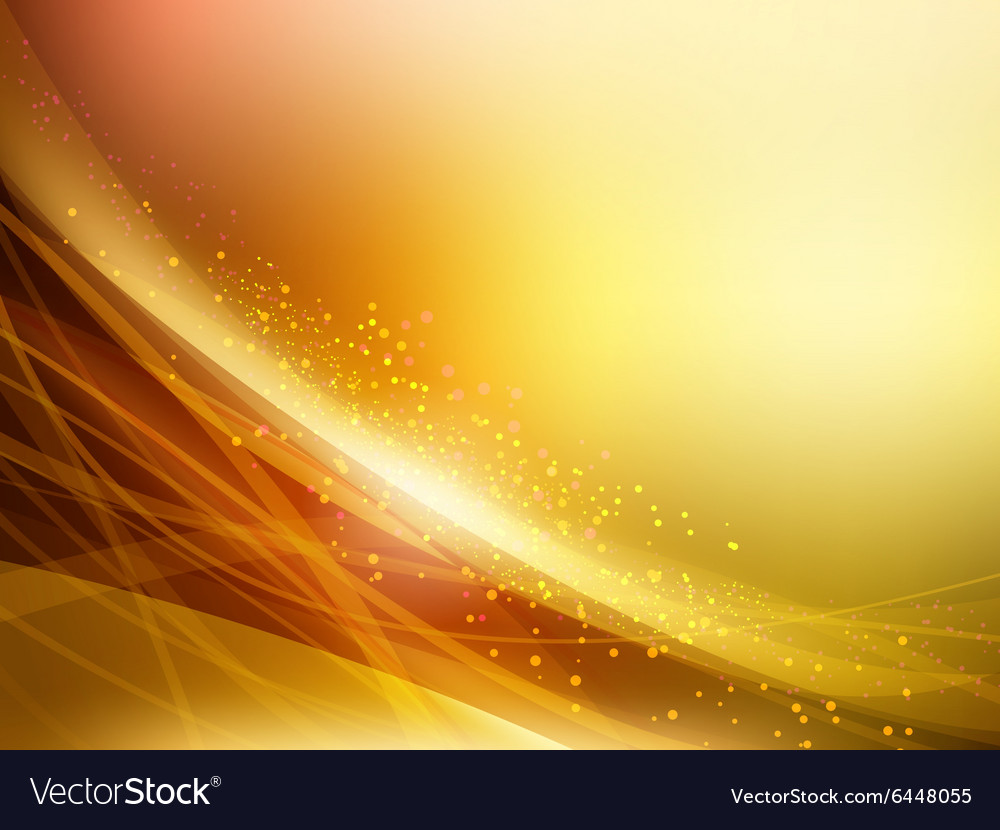 Abstract Golden Waves Background Royalty Vector Image