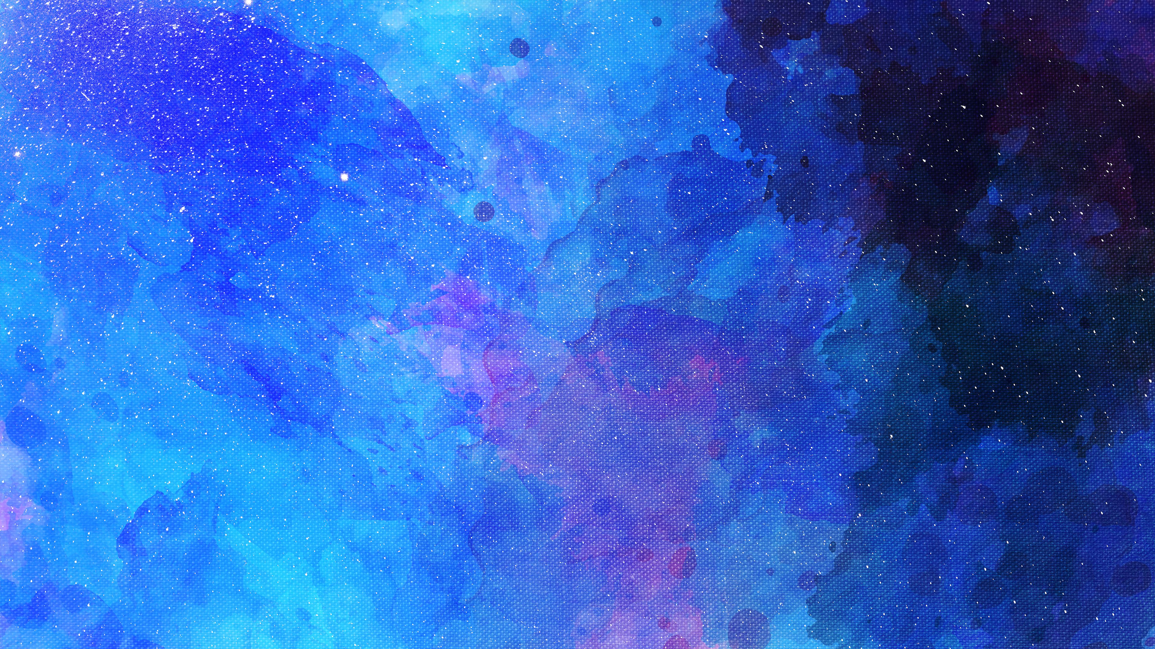 Blue Faded Colors Abstract 4k