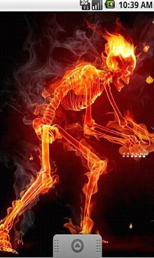 View bigger   Fire Skull Music LiveWallpaper for Android screenshot