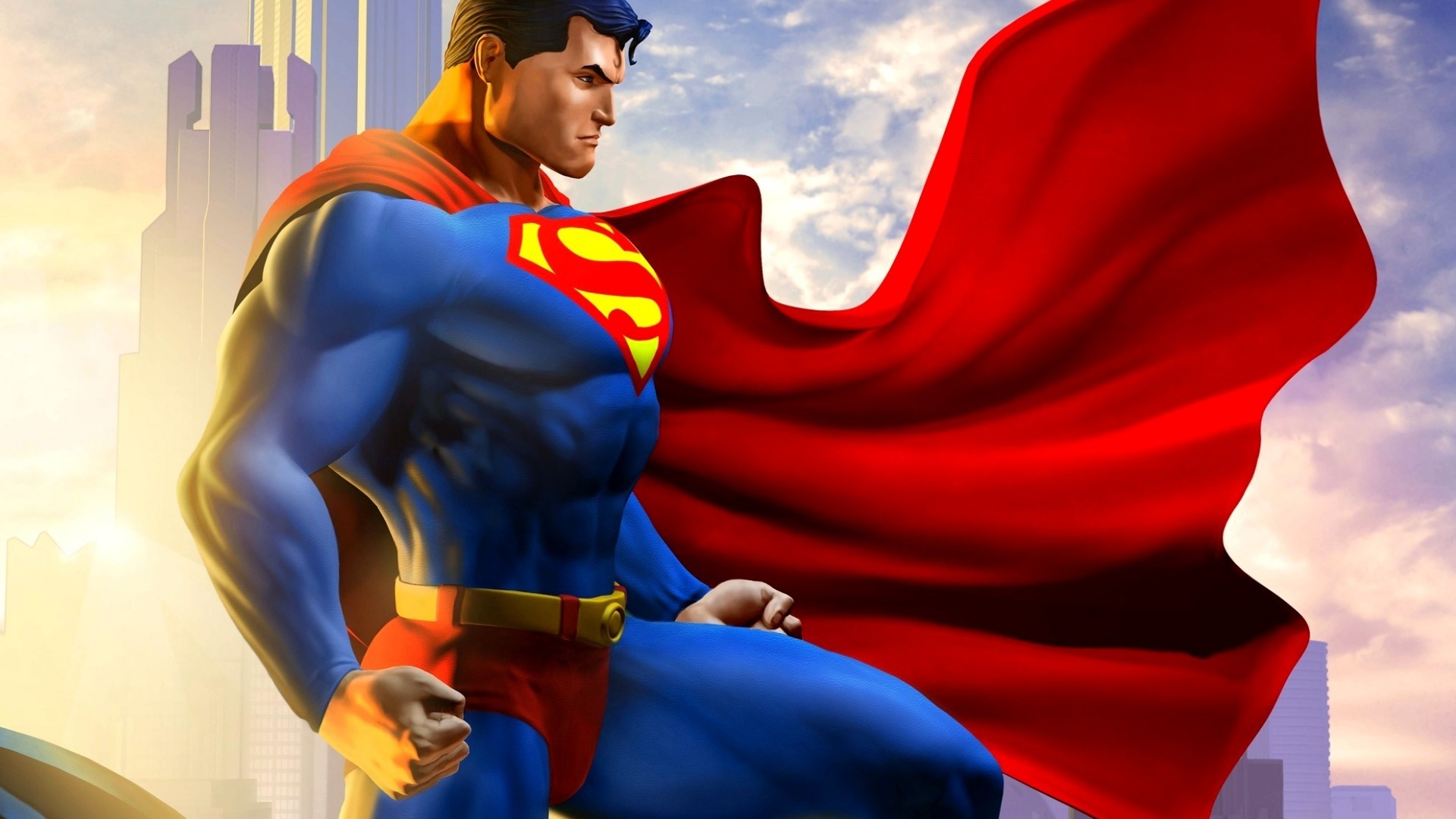 Superman Cartoon HD Wallpaper