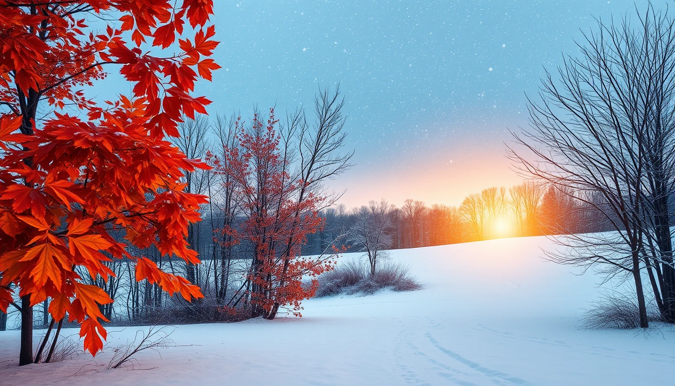Fall Winter Background Wallpaper