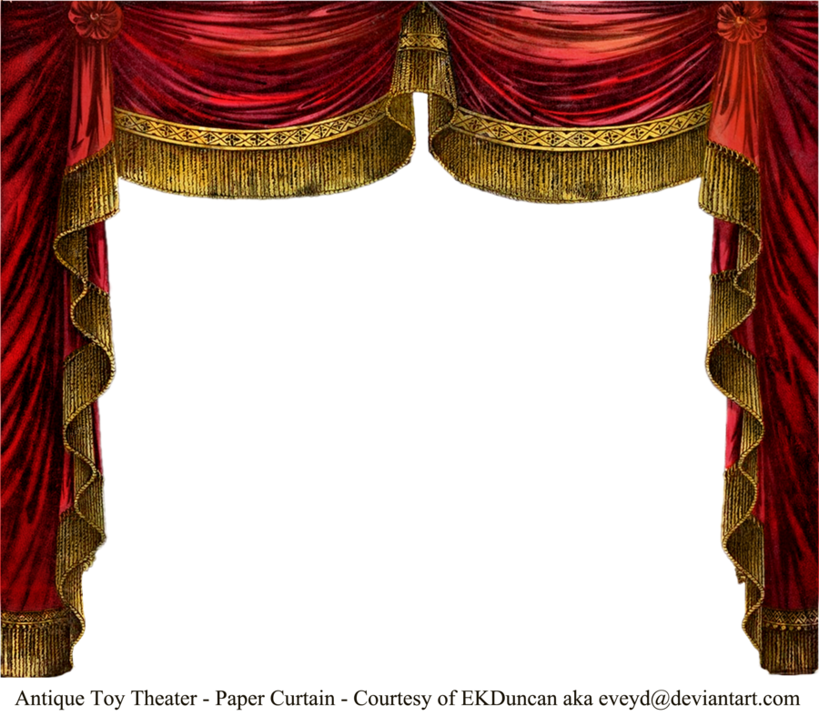 Paper Theater Curtain Ruby By Eveyd
