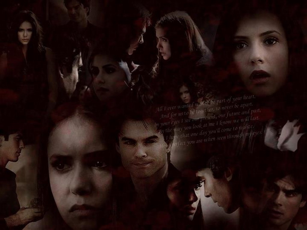 Elena Damon The Vampire Diaries Wallpaper