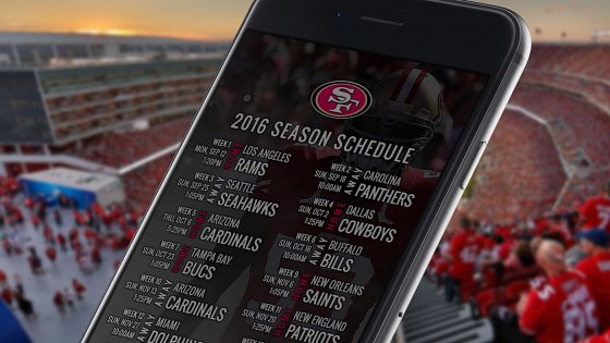 San Francisco 49ers 2016 Schedule Wallpaper for Your Phone