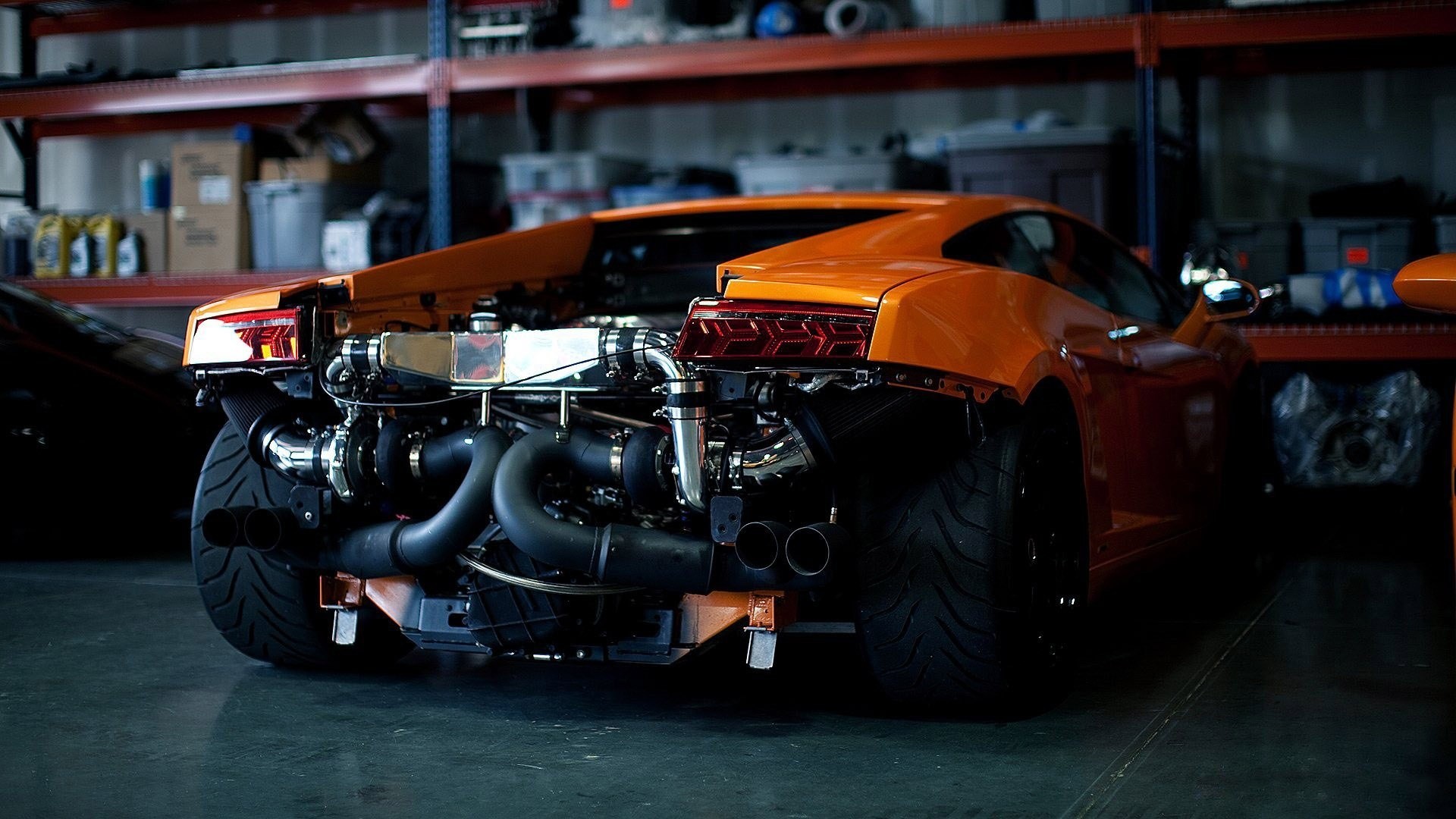 Lamborghini Gallardo Workshops Twin Turbo Modified Wallpaper