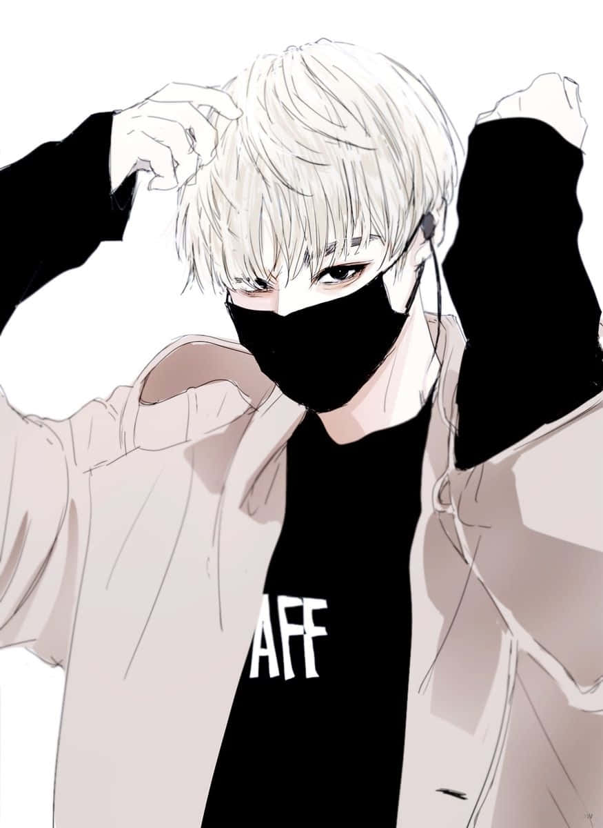 Anime Boy With Mask Wallpaper
