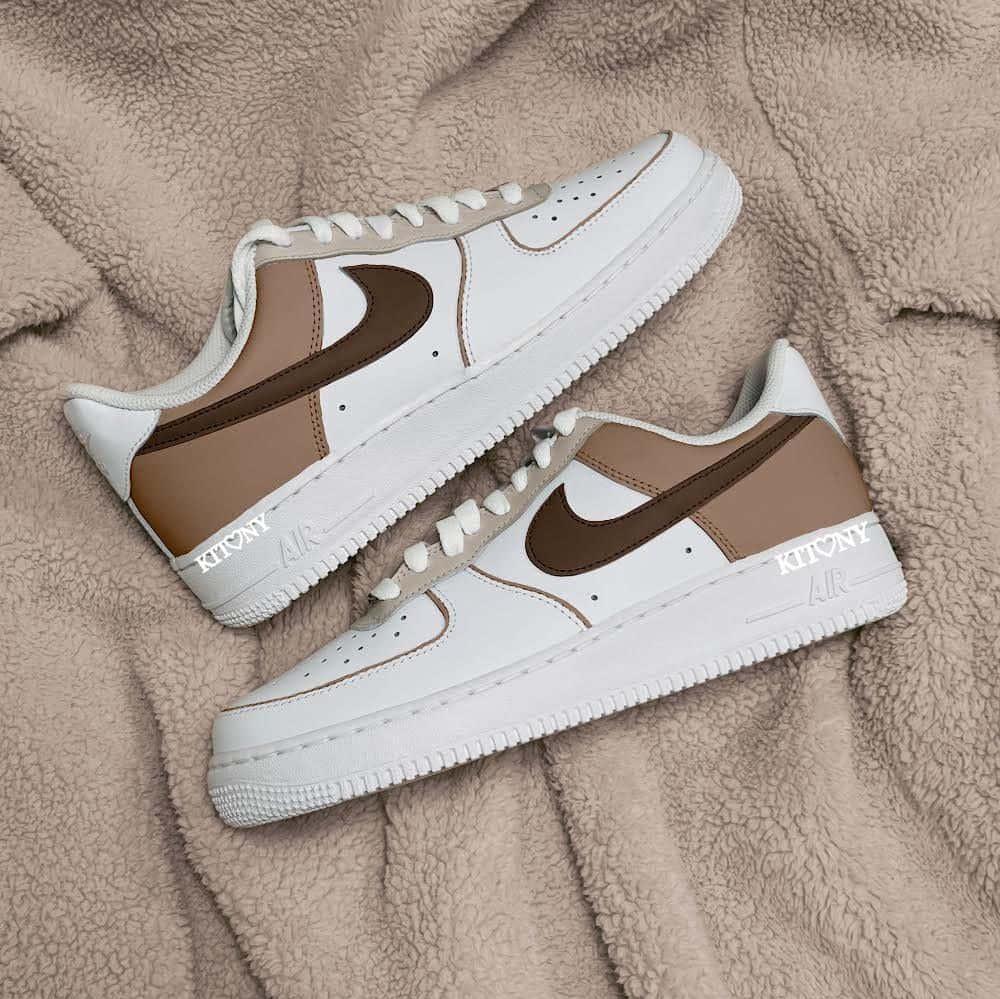 Brown Beige Nike Air Force Picture Wallpaper