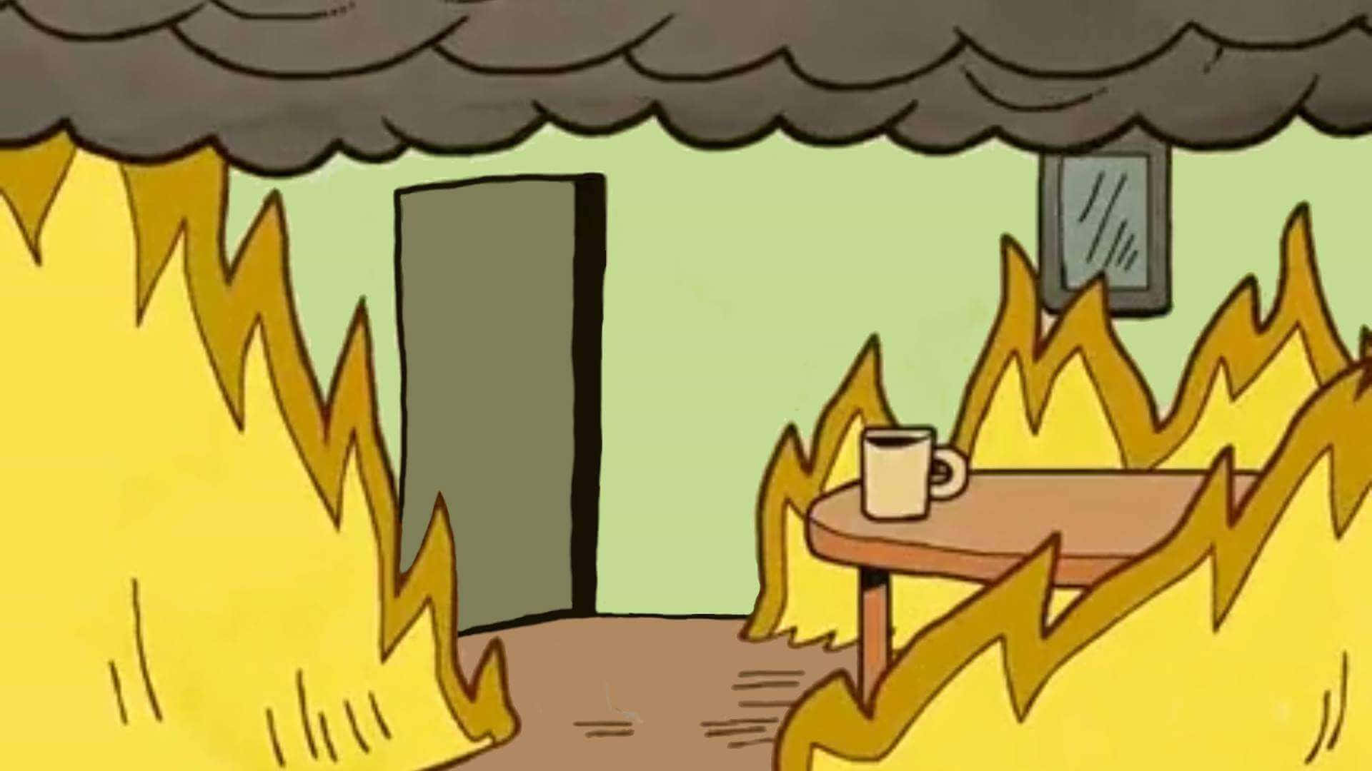 This Is Fine Background Wallpaper