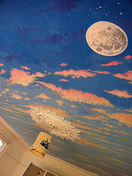 48 Night Sky Ceiling Wallpaper On Wallpapersafari