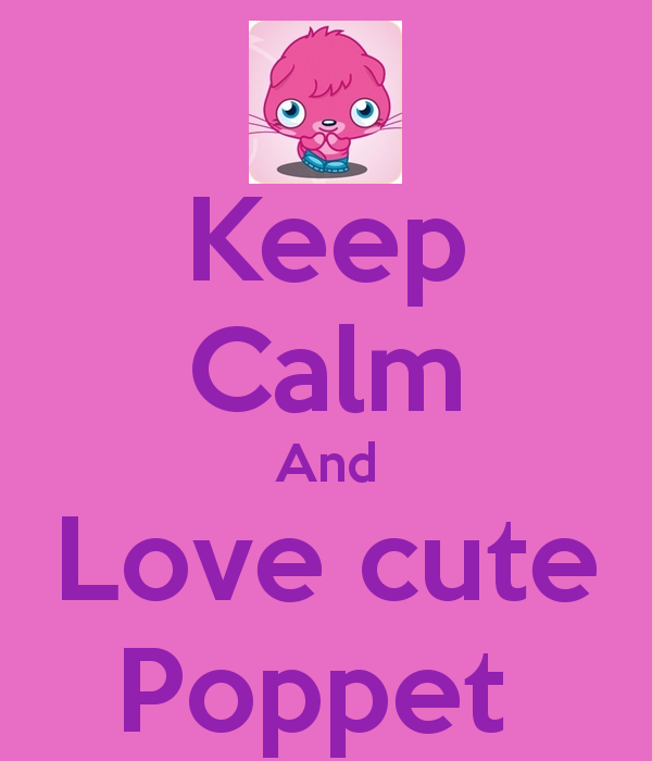 Keep Calm And Love cute Poppet   KEEP CALM AND CARRY ON Image