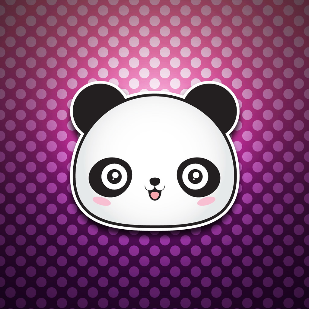 Little Panda Funny iPad Wallpaper