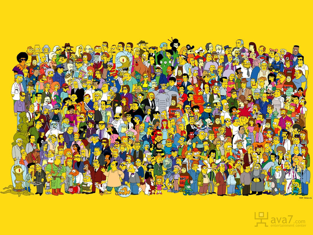 Simpsons Characters Wallpaper Kb