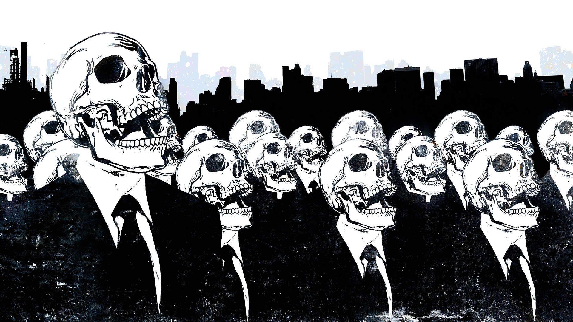 Skulls Art Suits Wallpaper Artistic