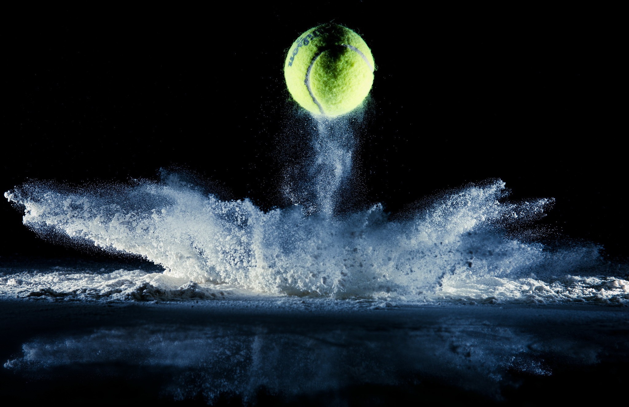 Sports Tennis Balls Reflection Wallpaper HD