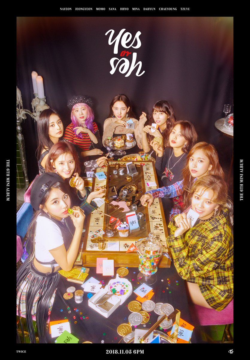 Twice Drop Member Teaser Image For Yes Or