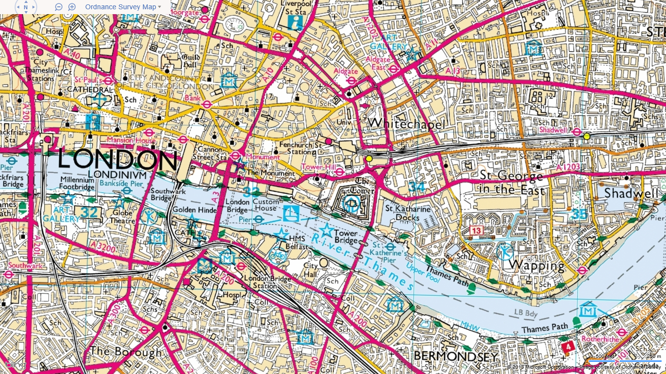 Map Wallpaper London Ordnance Survey Maps