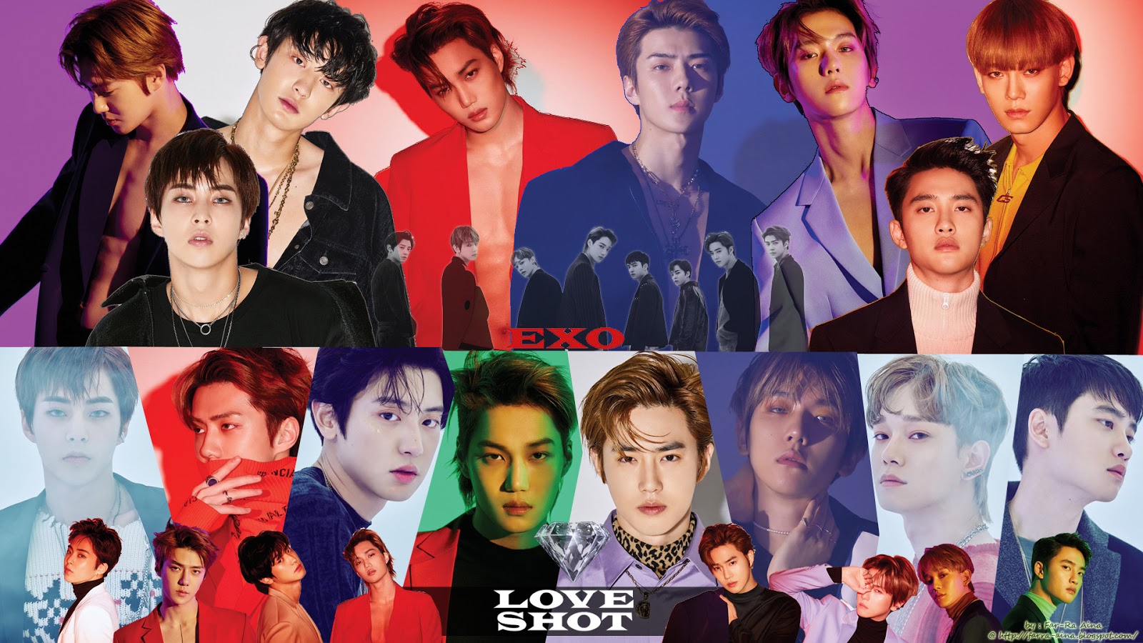 K Pop Lover Exo Love Shot Wallpaper