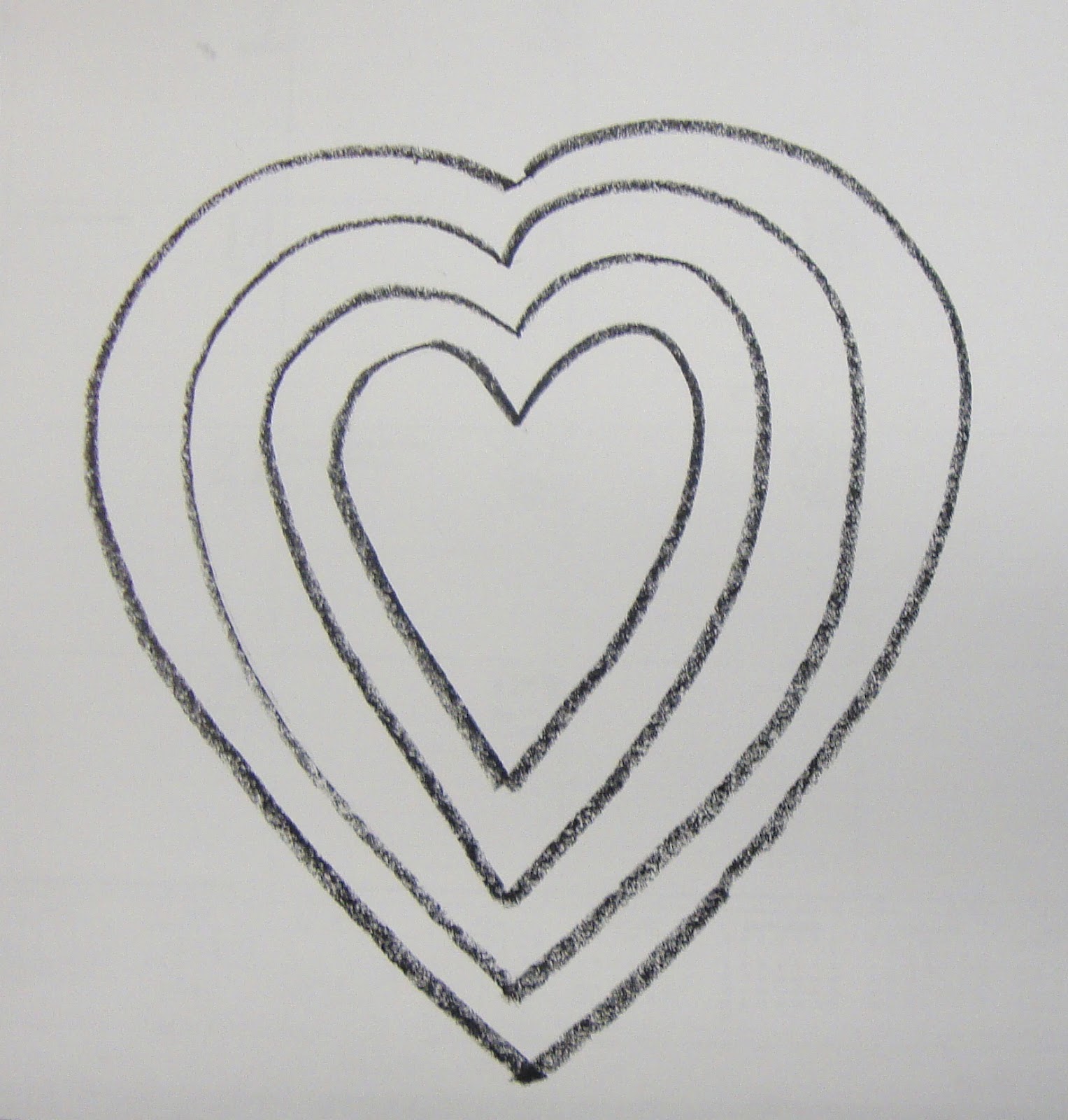 Art Paper Scissors Glue Warm Color Cool Color Hearts