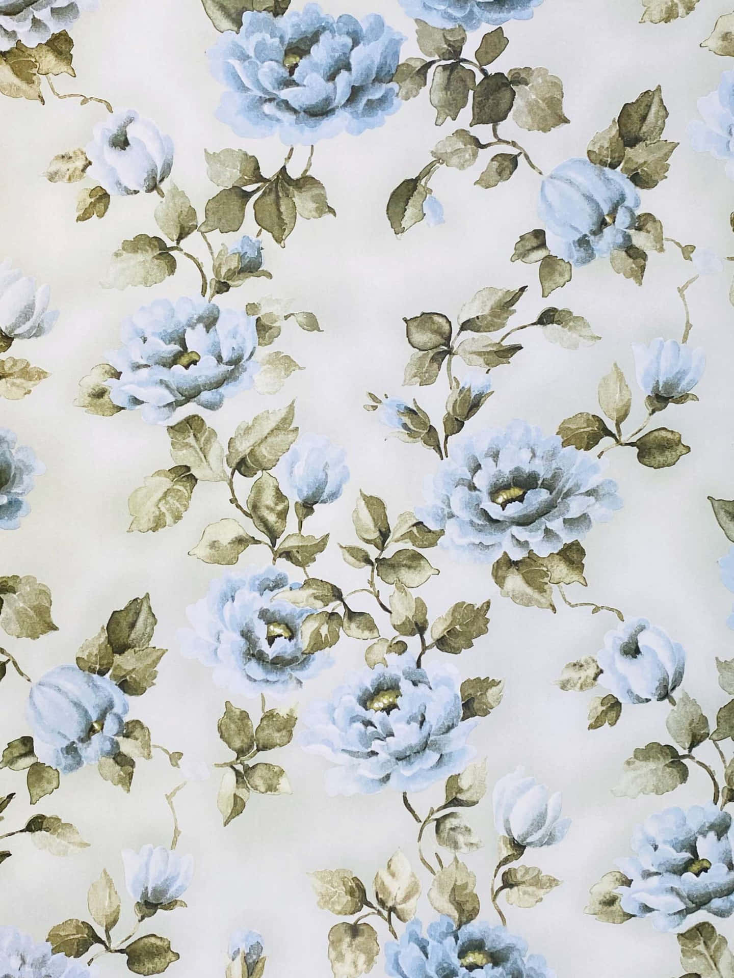 Blue Flowers Aesthetic Wallpaper