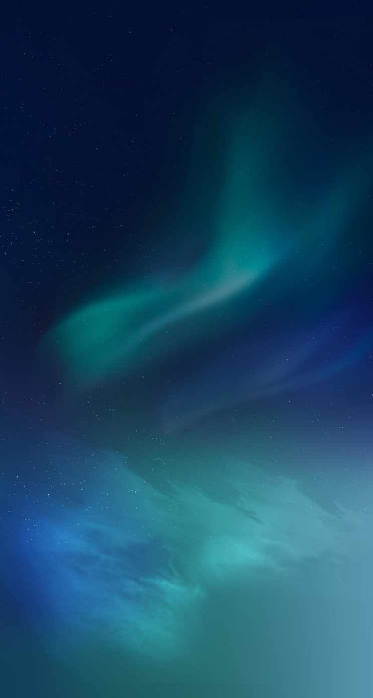 Blue Northern Lights iPhone Wallpaper By Anxanx